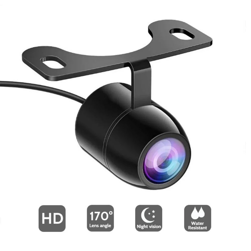 Caméra de Recul HD 170° VizzAuto™ – Vision Nocturne, Étanche IP68, LED Intégrées, Câble 6m