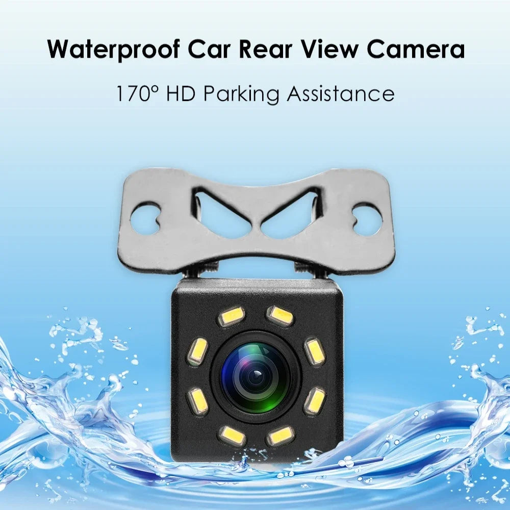 Caméra de Recul HD 170° VizzAuto™ – Vision Nocturne, Étanche IP68, LED Intégrées, Câble 6m